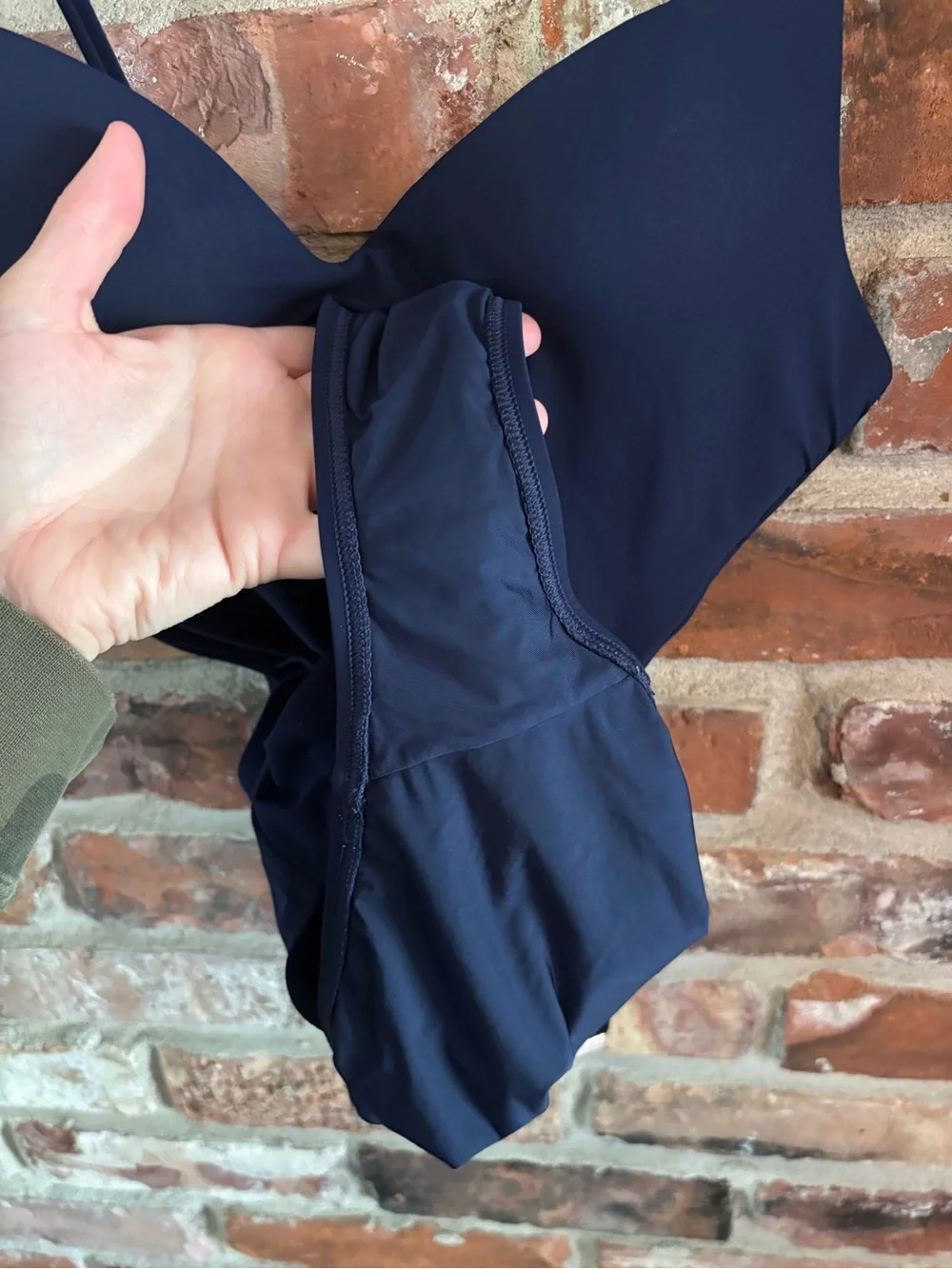 Tory Burch Navy Blue Belted One Piece Swimsuit, XS